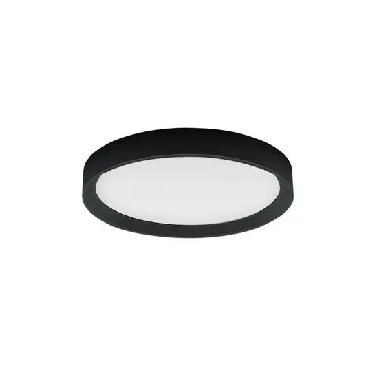 Plafoniera LED Tara R, Ø 50,7 cm, nero, alluminio, 3.000 K Esclusivo