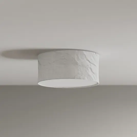 Ultimissimo Modello By Rydéns plafoniera Vita, Ø 40 cm, bianco, lino