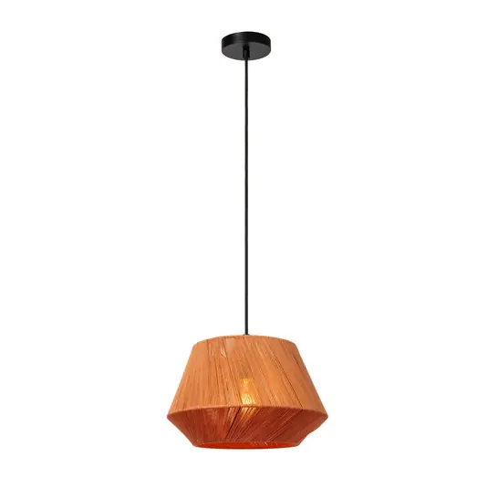 Quantità Limitata Lampada a sospensione Jessica, terracotta, a 1 luce, Ø 30 cm, cotone