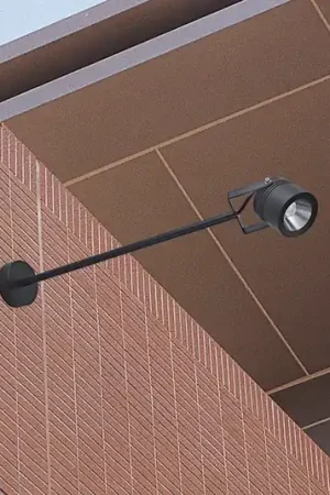 Faretto da parete per esterni a LED 5012, nero, alluminio, vetro, 68 cm Subito Disponibile