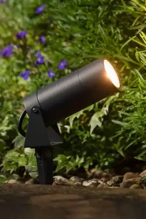 Scelto Dai Clienti Faretto a LED con picchetto a terra 5131, nero, alluminio, vetro, spina Schuko