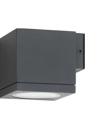 Applique da esterno 5161, nero, alluminio, vetro, 1 x GU10 Nuovo Arrivo