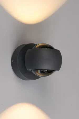 Applique da esterni LED, grafite, up & down, CCT, dimmerabile, alluminio Ultima Occasione