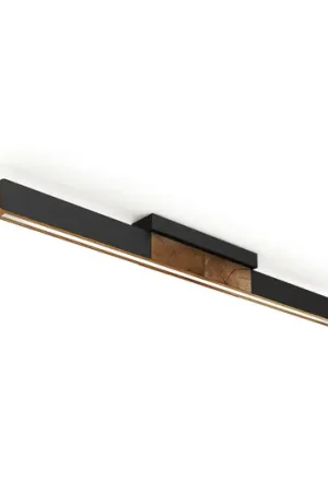HerzBlut Plafoniera LED Lana del nero, legno, dimmerabile Subito Disponibile