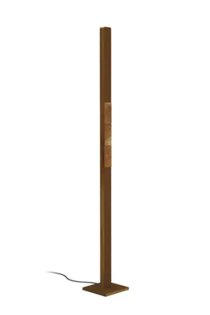 HerzBlut Piantana LED Lana del bronco, legno, dimmerabile Economico